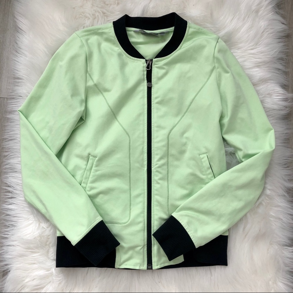 Athleta Bombtastic green bomber jacket XS - Picture 3 of 6
